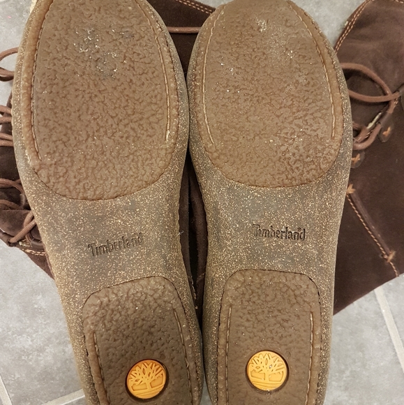 Timberland leather tall winter boots - Picture 3 of 4